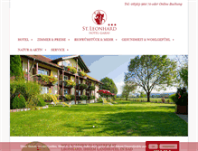 Tablet Screenshot of hotel-sankt-leonhard.de
